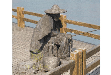 現貨：老人釣魚（真人等比高）